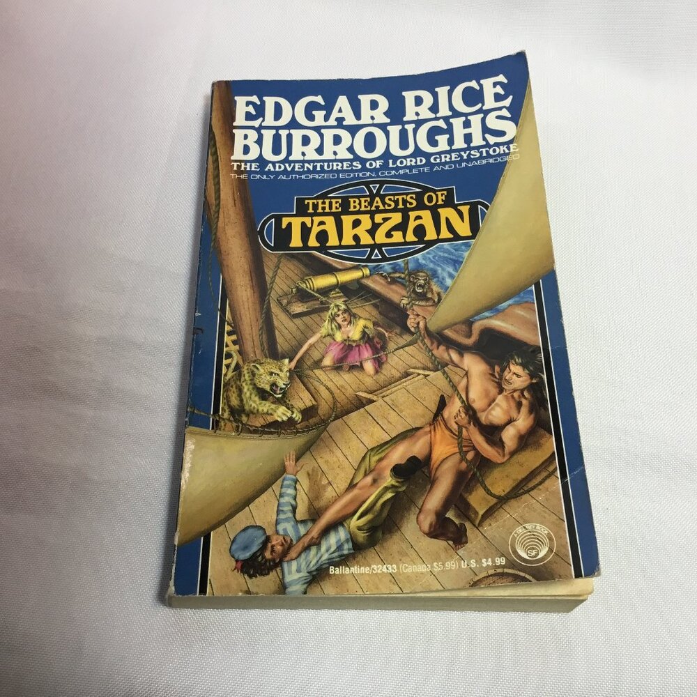 Beasts of Tarzan Edgar Rice Burroughs 1993 Vintage Ballantine PB Book Fantasy